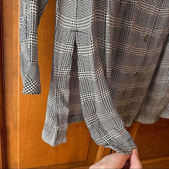 NWT J. Jill Women's Herringbone Button Down Tunic Blouse Top Long Sleeve Size XS - Picture 5 of 10